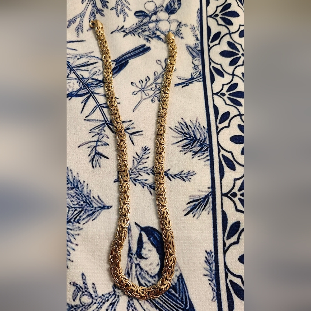 10kt gold binzantine necklace Solid gold - Picture 3 of 8